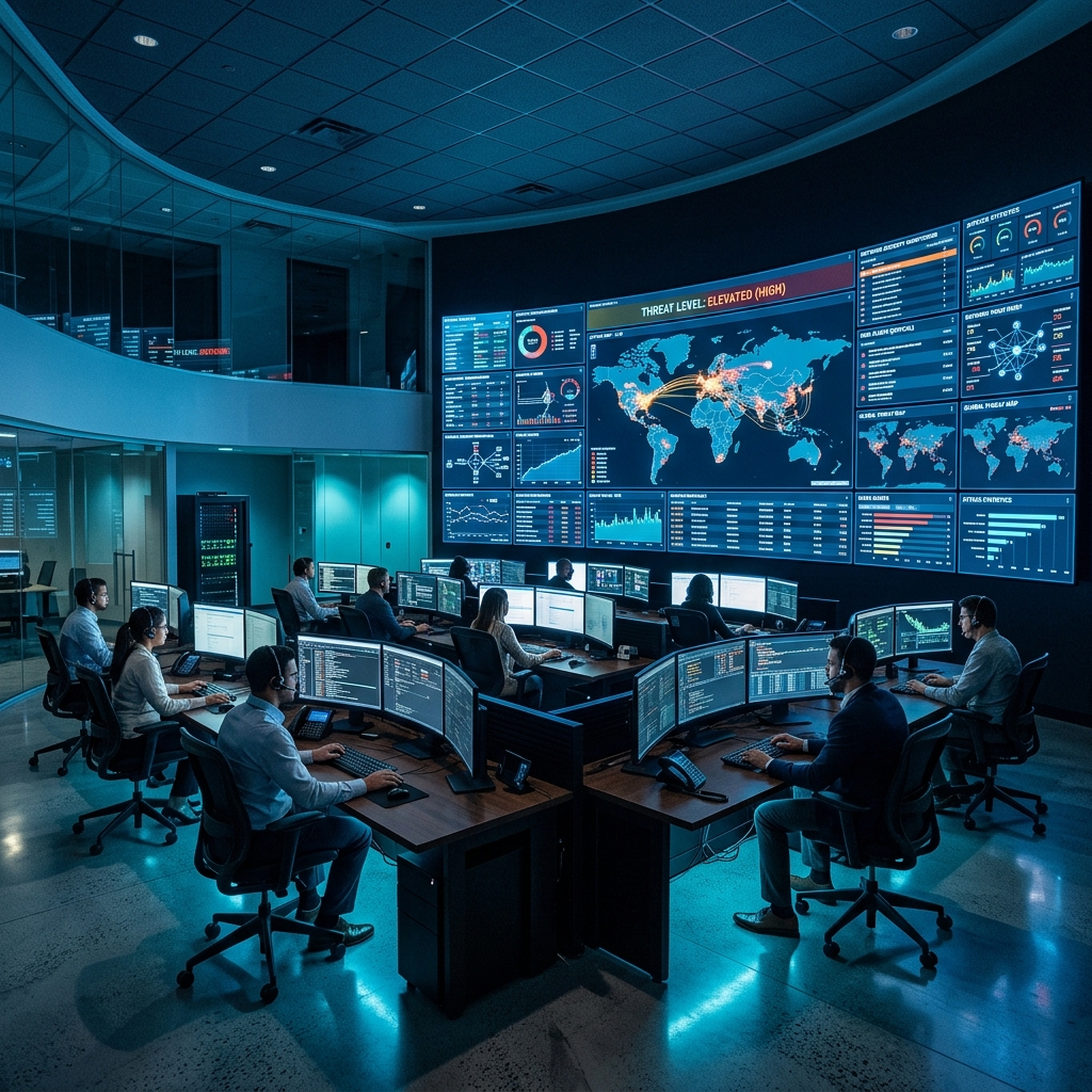 Security Operations Center — 24/7 monitoring and threat response